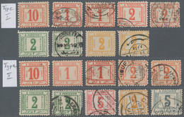 Egypt - Postage Dues: 1884-88 Specialized Group Of 39 Stamps, Mint (12) And Used - Other & Unclassified