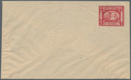 Egypt - Postal Stationery: 1867 (ca.), 1pi. Carmine Stat. Envelope ESSAY Showing - Other & Unclassified