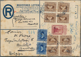 Egypt - Postal Stationery: 1928 Postal Stationery Registered Envelope 10m. Carmi - Other & Unclassified