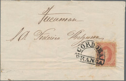 Argentina: 1864 Rivadavia 5c., 2nd Printing, Tied By Semi-circle Handstamp "CORD - Other & Unclassified