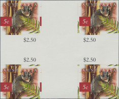 Australia: 1996. IMPERFORATE Cross Gutter Block Of 4 For The 5c Value Of The Def - Mint Stamps