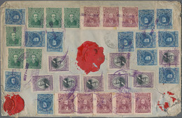 Bolivia - Postage Dues: 1905, Large Size Registered Cover With Blue R-marking An - Colombia