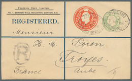 Great Britain - Postal Stationery: 1906/13, Nine KEVII Ptpo Stat. Envelopes With - Sonstige