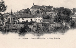 SUISSE,SCHWEIZ,SWITZERLAND,HELVETIA,SWISS,FRIBOURG,1900,COUVENT ET COLLEGE - Fribourg