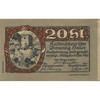 Billet, Autriche, Rattenberg, 20 Heller, Blason 1920-12-31, SPL, Mehl:FS 821I - Austria