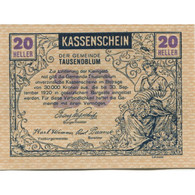 Billet, Autriche, Tausendblum, 20 Heller, Champs 1920-09-30, SPL, Mehl:FS 1060 - Austria