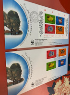 Hong Kong Stamp Pig New Year WWF FDC - FDC