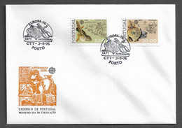 PORTUGAL FDC - 1976 EUROPA Stamps - Handicrafts - CARIMBO PORTO (FDC#246) - FDC