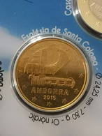 50 CENTS EURO ANDORRE 2015 UNC / SCELLEE DU COFFRET / EUROS CENT ANDORRA - Andorre