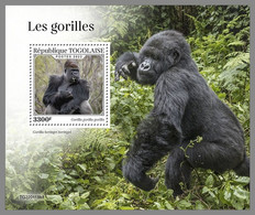 TOGO 2022 MNH Gorillas Gorilles S/S No.1 - OFFICIAL ISSUE - DHQ2219 - Gorilas