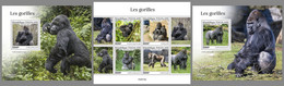 TOGO 2022 MNH Gorillas Gorilles M/S+2S/S - OFFICIAL ISSUE - DHQ2219 - Gorilas