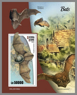 SIERRA LEONE 2022 MNH Bats Fledermäuse Chauves-souris S/S No.2 - OFFICIAL ISSUE - DHQ2219 - Murciélagos
