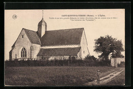 CPA Saint-Quentin-le-Verger, L`Eglise - Other & Unclassified