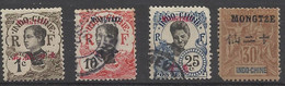 Mongtzeu Indochine 4 Timbres - Andere & Zonder Classificatie