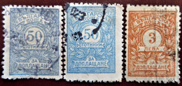 Timbre Taxe De  Bulgarie 1919 Figure Of Value Y&T N°  30_30a_33 - Portomarken