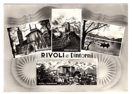 16534 "RIVOLI E DINTORNI" 4 VEDUTE-VERA FOTO-CART. POST. SPED.1962 - Rivoli