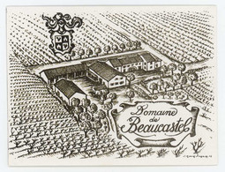 Cpsm Domaine De Beaucastel - Pierre Perrin à Courthézon (DD)( PUB ) - Publicité