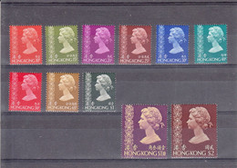 HONG KONG   1975    ELISABETH II   SERIE COURANTE 11 VALEURS   N° 303 / 313   NEUFS XX - Unused Stamps
