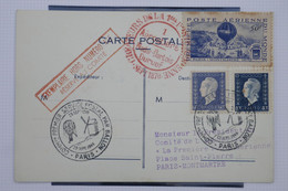 C1 FRANCE  BELLE CARTE     1946 EXEMPLAIRE HORS NUMERO  +NADAR BALLON +AEROPHILATELIE +AFFRANC. PLAISANT - 1960-.... Covers & Documents