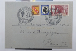 C1 FRANCE  BELLE LETTRE    1946 1ER SERVICE POSTAL 1870+++AEROPHILATELIE +AFFRANC. PLAISANT - 1960-.... Covers & Documents