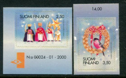 FINLAND 2000 Christmas MNH / **.  Michel  1544A-45A - Neufs