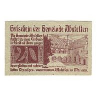 Billet, Autriche, Abstetten N.Ö. Gemeinde, 20 Heller, Texte, 1920, 1920-12-31 - Austria