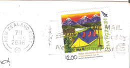 TIMBRE NOUVELLE ZELANDE SUR LETTRE WHAT CHRISTMAS MEANS TO ME  STUDENT's STAMP COMPETITION - Used Stamps