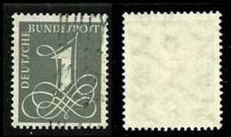 ● GERMANIA R.F.T. 1955  CIFRA  N. 102 Usato  F. 4 , Serie Completa  Cat. 25,00 € ️ Lotto N. 1258 ️ - Gebraucht