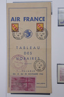 C1 FRANCE  BELLE CARTE LETTRE  AIR FRANCE 1946 1ER SALON  INTERN. PARIS   +AEROPHILATELIE +NEUF C - 1960-.... Brieven & Documenten