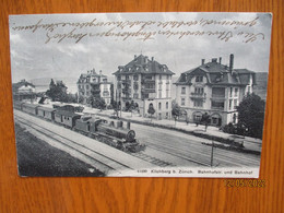 SWITZERLAND KILCHBERG B. ZÜRICH BAHNHOF GARE  LOCOMOTIVE   RAILWAY TRAIN   , 3-30 - Kilchberg