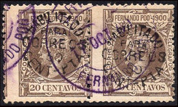Fernando Poo - Edi O 94 Pareja - 1900 - 50 Cts. S. 20 Centavos - Fernando Po