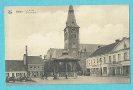 * Aalter - Aeltre (Oost Vlaanderen) * (Nels, Drukk. Faut) De Markt, Grand'Place, Kiosque, Kiosk, Café Het Lam, Canon - Aalter