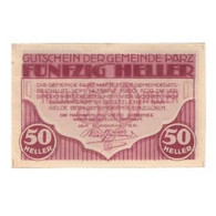 Billet, Autriche, Parz O.Ö. Gemeinde, 50 Heller, Batiment, 1920, 1920-03-14 - Austria