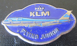 Compagnie Aérienne KLM - Badge Flying Junior - Métale Argenté Embouti - Tarjetas De Identificación De La Tripulación