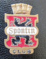 Insigne Bouton SPONTIN Club En Métal Doré Et émail - Buttons