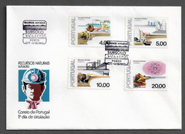 PORTUGAL FDC - 1977 Natural Ressources - CARIMBO PORTO (FDC#266) - FDC