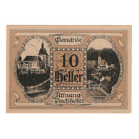 Billet, Autriche, Attnang-Puchheim O.Ö. Gemeinde, 10 Heller, Texte, 1921 - Austria