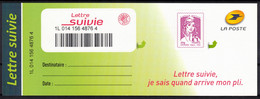 FRANCE 2015 - Adhésif Lettre Suivie - YT 1177A LS1 -Feuillet Complet - Adhesive Stamps
