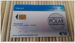 Phonecard Belgium  Polar Foundation 10 Euro  Used Low Issue Rare - Autres & Non Classés