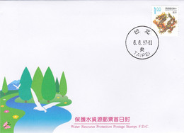 TAIWAN FORMOSE : FDC De Taipei Protection De L'eau - Brieven En Documenten