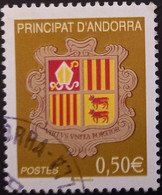 ANDORRE FR 2010 N°685 Oblitéré - 0,50€ - Armoiries - Used - Used Stamps