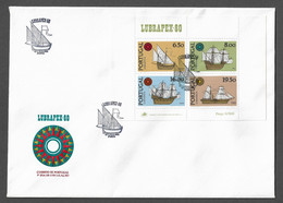 PORTUGAL FDCB - 1980 Ships - LUBRAPEX '80 - CARIMBO PORTO (FDCB#33) - FDC