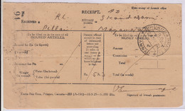 British India Used Registered Ack., Slip 1931 - Other & Unclassified