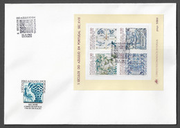 PORTUGAL FDCB - 1983 500th An.of Azulejos In Portugal - MOTIVO 9,10,11 E 12 - CARIMBO PORTO (FDCB#62) - FDC