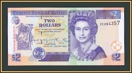 Belize 2 Dollars 2002 P-60 (60b) UNC - Belize