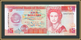 Belize 5 Dollars 1990 P-53 (53a) UNC - Belize