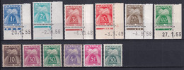 1946/55 - TAXE - YVERT N° 78/89 ** MNH - COTE = 140 EUR. - 1859-1959 Mint/hinged