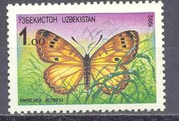 1992. Uzbekistan, Fauna, Butterfly,1v, Mint/** - Usbekistan
