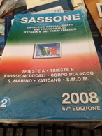 SASSONE 2008 - Catalogo Specializzato  Dei Fr.lli Dell'Area Italiana  Ancora Inbustato - Italia