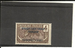 Oubangui - Chari   (1924 ) N°45 Surcharge Déplacée - Autres & Non Classés
